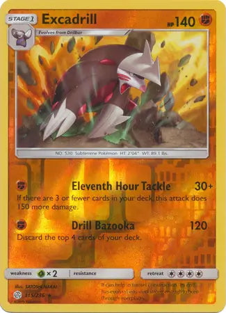 Cosmic Eclipse Excadrill #115/236 reverse holo